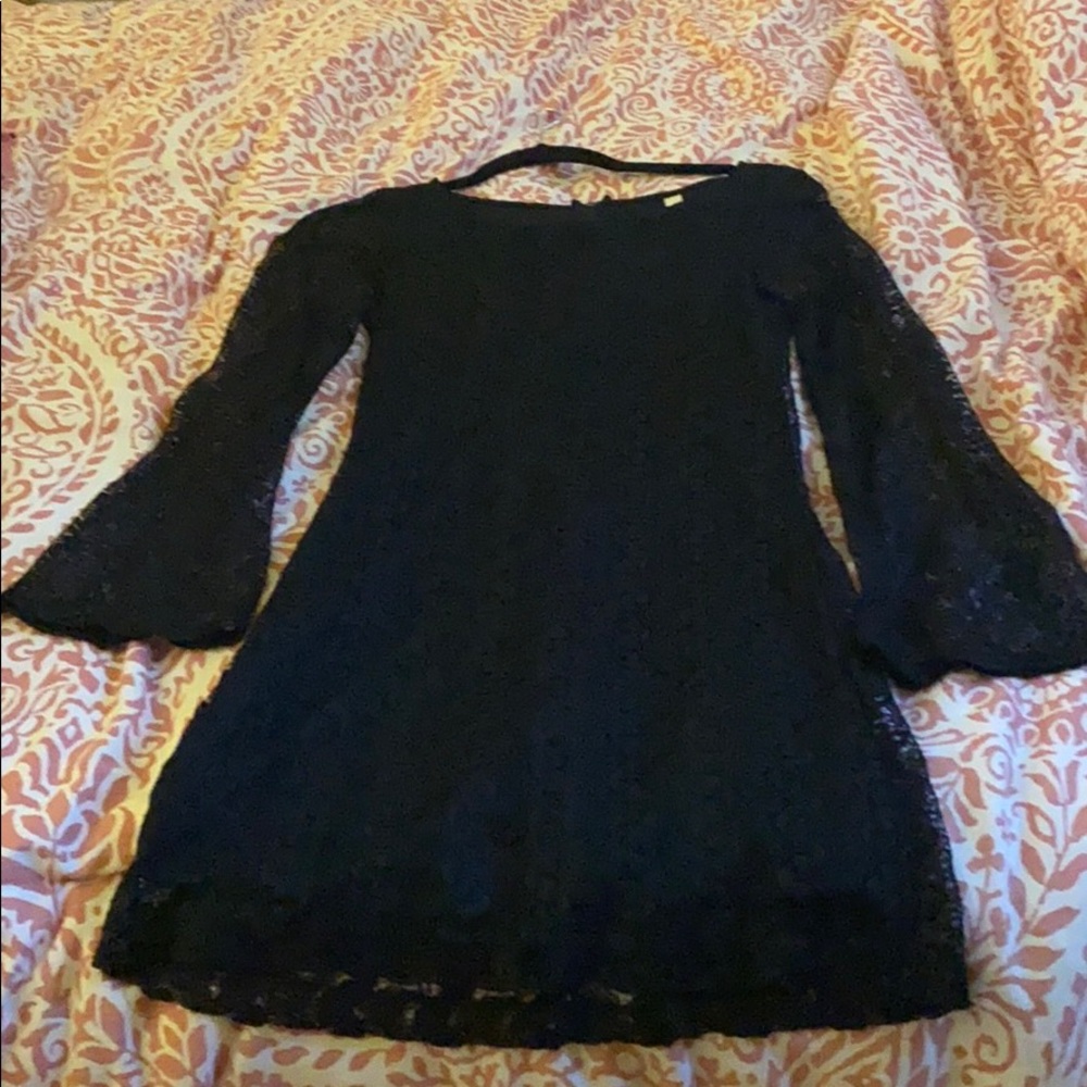 Black lace dress